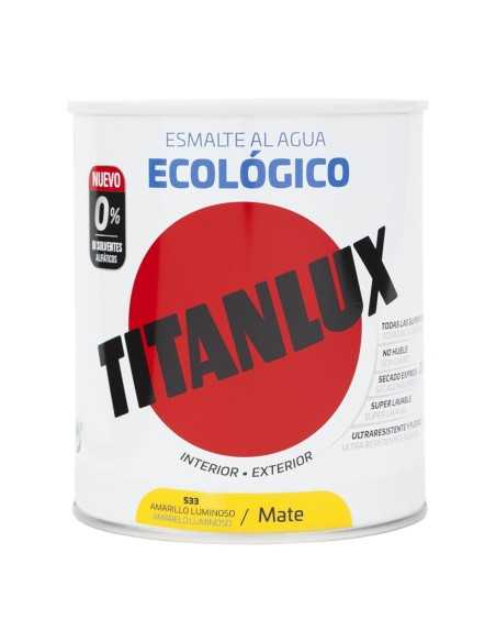 Esmalte Acrílico al Agua TITAN Ecológico Mate Amarillo