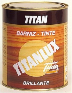Barniz Tinte Madera TITAN Castaño 500 ml | Barniz
