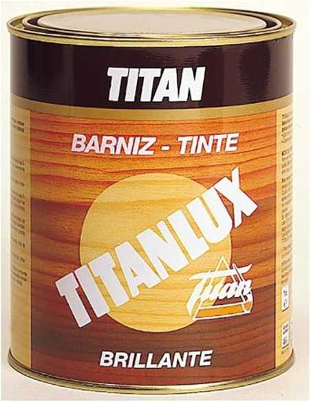 Barniz Tinte Madera satinado TITAN Teca 750 ml | Barniz