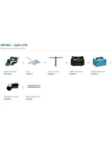 CEPILLO MAKDKP180ZJ 18V LXT 82MM MAKPAC MAKITA