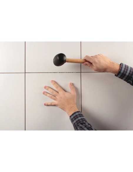 Maza de Goma Alicatado RUBI 500grs Mango Madera - Caras planas | Cómpralo en CAHERSA