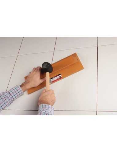 Maza de Goma Alicatado RUBI 500grs Mango Madera - Caras planas | Cómpralo en CAHERSA