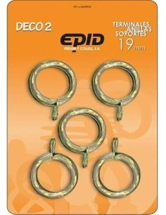 Anilla Cortina EPID Conjunto 10 anillas hierro con cancamo