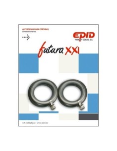 Anilla cortina hogar EPID 19mm niquel metal futura | Compra