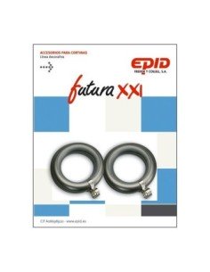 Anilla cortina hogar EPID 19mm niquel metal futura | Compra