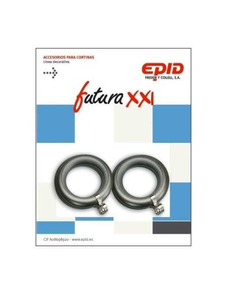 Anilla cortina hogar EPID 19mm niquel metal futura | Compra