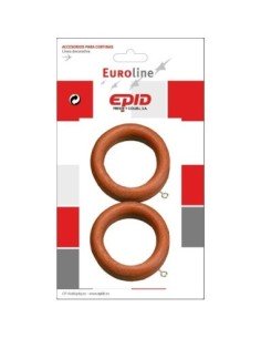 Anilla cortina hogar EPID 46 mm 10 unidades cerezo | Compra