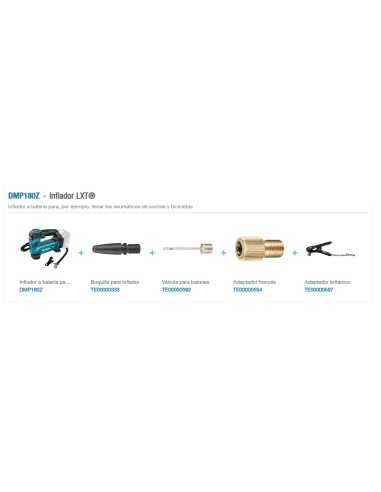 INFLADOR BATERIA DMP180Z 18V MAKITA