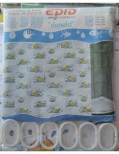 Cortina baño donald EPID 140 x 180 cm | Compra en CAHERSA