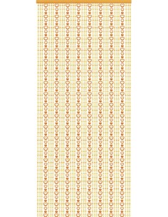 Cortina de puerta AMANDA de color naranja 120 x 175 cm |