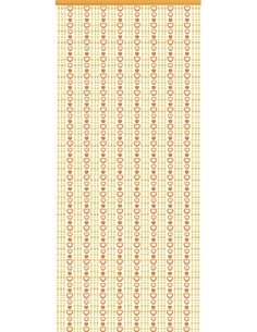 Cortina de puerta AMANDA de color naranja 60 x 175 cm |
