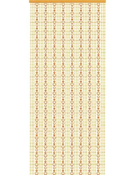 Cortina de puerta AMANDA de color naranja 60 x 175 cm |