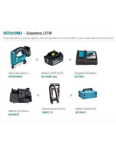 GRAPADORA MAKDST221RMJ BATERIA 18V MAKITA