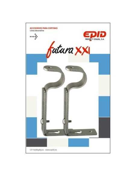 Soporte barra cortina extensible EPID 19mm niquel metal