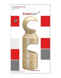 Soporte Doble Barra Cortina EPID 29 mm Madera natural |