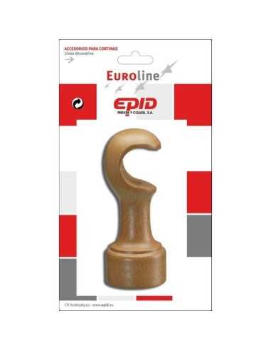 Soporte Frontal para Barra de Cortina EPID 29mm Madera