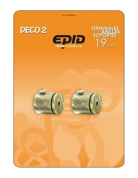 Soporte Lateral Barra Cortina EPID 19mm Metalico Deco 2