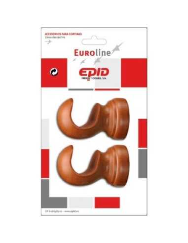 Soporte techo barra cortina EPID 29 mm 2 unidades Cerezo |