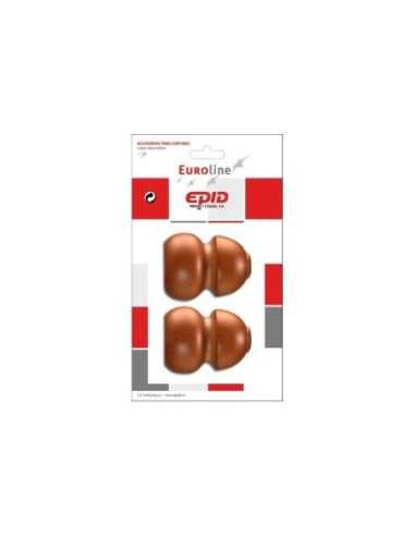 Terminal barra cortina EPID 29mm cerezo | Compra en CAHERSA