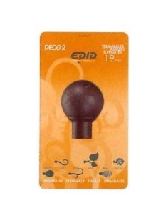 Terminal barra cortina EPID garona 19 mm metal burdeo-oro |