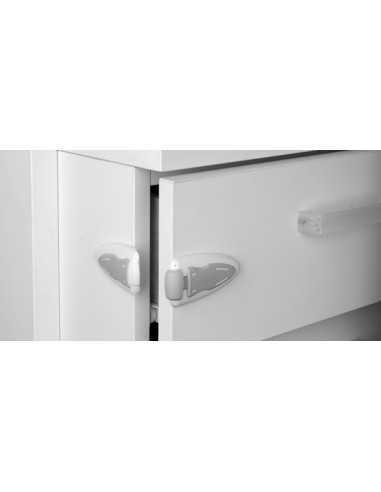 Cierre seguridad lateral con pestillo INOFIX Blanco | Mejora tu hogar