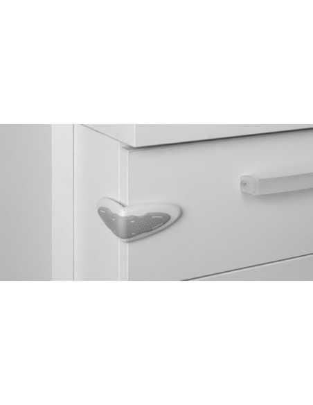 Cierre seguridad lateral con pestillo INOFIX Blanco | Mejora tu hogar