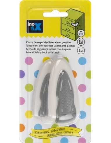 Cierre seguridad lateral con pestillo INOFIX Blanco | Mejora tu hogar