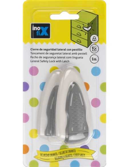 Cierre seguridad lateral con pestillo INOFIX Blanco | Mejora tu hogar