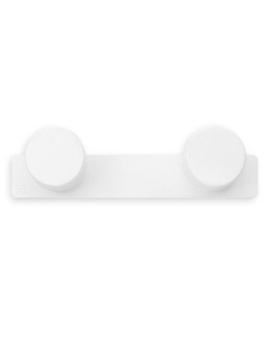 Colgador múltiple INOFIX con dos pomos Blanco | Mejora tu hogar hoy