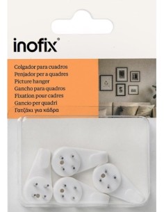 Colgador de pared INOFIX Cuelgafácil Blanco 4 unidades | Añadir al carrito 2