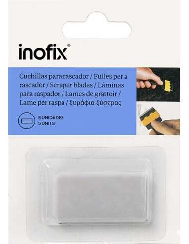 Cuchillas de repuesto Rascavídrios INOFIX Acero 5 unidades | Haz tu pedido