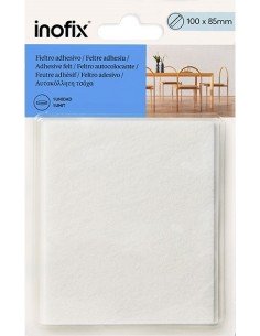 Fieltro sintético adhesivo INOFIX 3x100x85mm Blanco | Cómpralo online