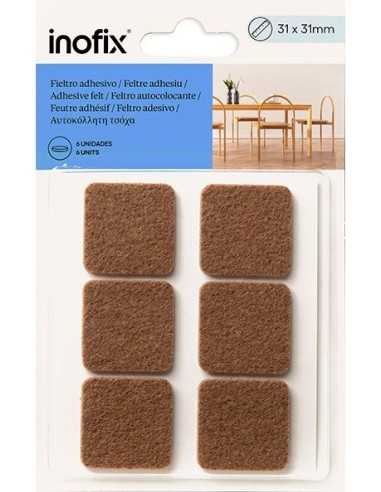 Fieltro sintético adhesivo INOFIX 6 piezas cuadradas de 3x31x31mm Mar… – Añadir al carrito