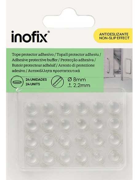 Gotas adhesivas transparentes y antideslizantes INOFIX 24 gotas 2x8x8mm | Haz tu pedido