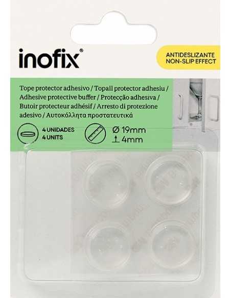Gotas adhesivas transparentes y antideslizantes INOFIX 4 gotas 4x19x19mm | Pide el tuyo