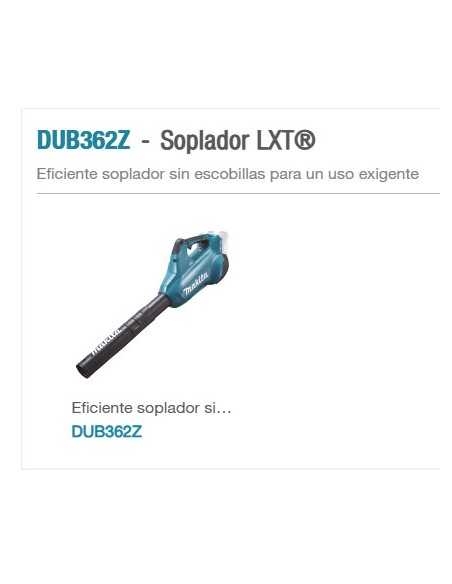 SOPLADOR DUB362Z BATERIA 18VX2 MAKITA