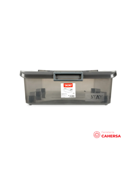 Caja bajo cama ruedas TATAY 63 L Fume