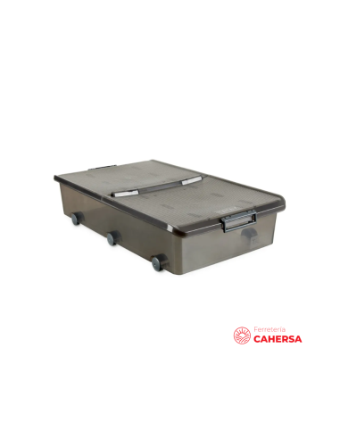 Caja bajo cama ruedas TATAY 63 L Fume | Hogar TATAY