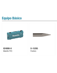 MARTILLO DEMOLEDOR HM1307C 15.3 KG SET ACCESORIOS MAKITA 2