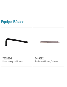 MARTILLO DEMOLEDOR HM1812 31.3 KG + CINCEL + PUNTERO AUTOAFILABLE MAKITA 2