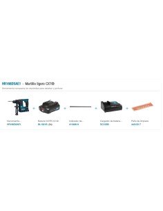 MARTILLO LIGERO HR166DSAE1 16MM 10.8V ACC KIT MAKITA 2
