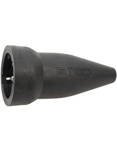 Base de enchufe industrial de goma IP20 16A 240V negra | Cómpralo online