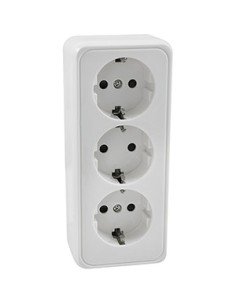 Base de enchufes 3 Tomas sin Cable T/T 16A Serie 65 | Cómpralo online