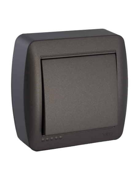 Conmutador/ Interruptor de superficie 10A 250V Negro | Cómpralo online