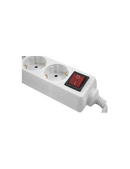 Base de enchufes 3 Tomas con Interruptor Cable 3*1,5mm 1,5m | Cómpralo online
