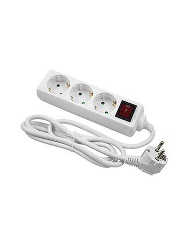 Base de enchufes 3 Tomas con Interruptor Cable 3*1,5 3m | Cómpralo online