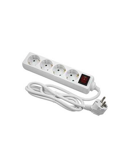 Base de enchufes 4 Tomas con Interruptor Cable 3*1,5 3m | Cómpralo online