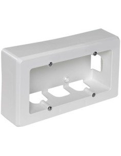 Zócalo mecanismos superficie universal 2 elementos 253x96x43mm | Cómpralo online