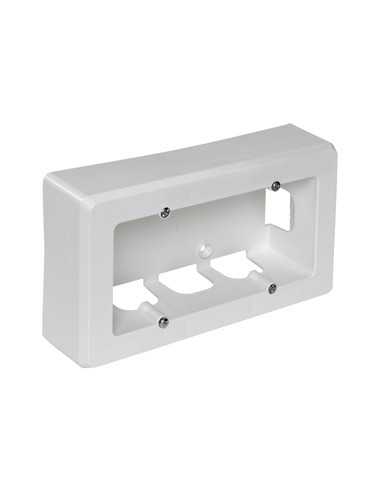 Zócalo mecanismos superficie universal 2 elementos 253x96x43mm | Cómpralo online