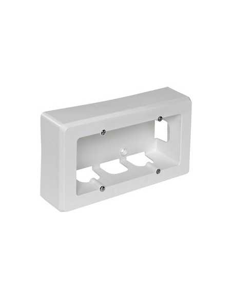 Zócalo mecanismos superficie universal 2 elementos 253x96x43mm | Cómpralo online